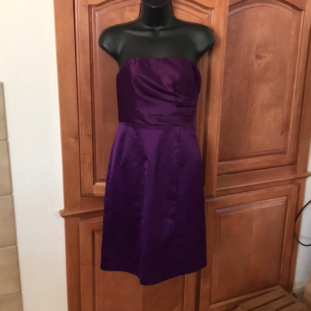 The Limited Purple Satin Cocktail Dress